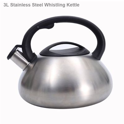 Whistle For A Kettle Stainless Steel Whistling Kettle Gas Cooker Induction Metal Teapot Camping Boiling Water Cookware 3L