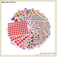 10 Sheets Heart Stickers Love Decorative Sticker Kids Envelopes Cards Craft Scrapbooking Party Favors Prize Class Rewards Stickers Labels