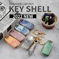 Key case for car Suitable for 22 models for Audi q5l key cover 21 models of a4l A5 new gold inlaid jade protective shell