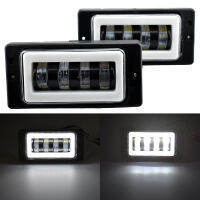 2ชิ้นสำหรับ vaz 2114รถตู้ LED DRL ขับรถไฟ40วัตต์สีขาวสีเหลืองอำพันนางฟ้าตาไฟตัดหมอกสำหรับลดา2110 -2117 kamaz สำหรับ Niva เชฟโรเลต