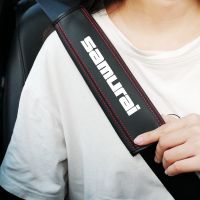 ♕℡▽ 1Pcs Car accessories Seat Belt Leather Safety Belt Shoulder Cover for Suzuki Samurai Protection Seat Belt Padding Pad Interior