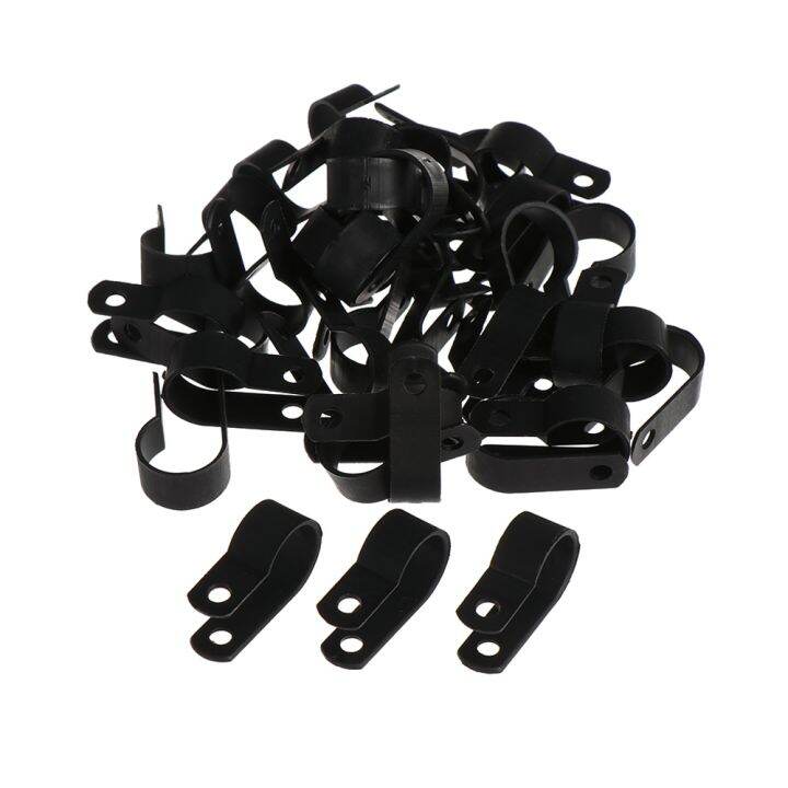 【CW】 ↂ 100PCS R-Type Clamp Fasteners Electrical Fittings Mounting ...