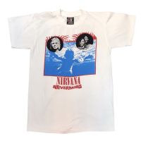 [New] เสื้อยืดวงวินเทจสไตล์90’ Nirvana Size M ผ้าฟอกเก่า ผ้าสวยมากกก