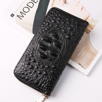 （Layor wallet） หรูหราจระเข้แบบแยกกระเป๋าคลัทช์หนังผู้ชาย39; S กระเป๋าสตางค์ธุรกิจกระเป๋าถือจระเข้ชายคลัทช์กระเป๋าสตางค์ผู้ถือบัตรกระเป๋า