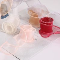 【hot】！ 2.2/10m Fishtail Wavy Organza Bouquet Gifts Wedding Decorations Sewing Supplies