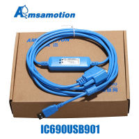 IC690USB901 IC690ACC901ความเหมาะสม GE90-30ชุด GE90-70เขียนโปรแกรมพีแอลซี USB สายเคเบิลและรุ่นพอร์ต RS232