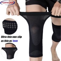 1Pair Summer Ultra Thin Knee Support Brace Sports Knee Pads Gym Running Knee Protector Meniscus Arthritis Injury Ease Knee Pain Supports Braces