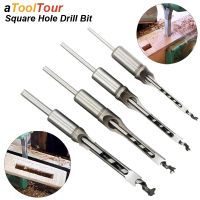 Square Auger Hole Mortise Chisel Drill Bit Tools Adapter Attachment Woodworking Wood Cutter Saw Furniture Bench Electric Drill