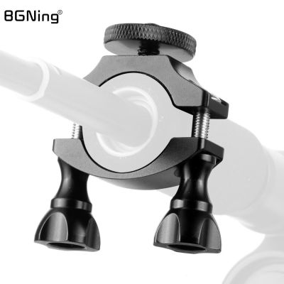 Bicycle Handlebar Clip Mount Pipe Clamp Bracket 1/4 quot; Screw Camera Cycling Stand Holder for GOPRO 11 10 Insta360 ONE Osmo Action