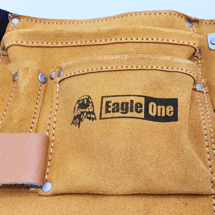 กระเป๋าช่างหนังแท้-eagle-one-พร้อม-เข็มขัด-11-ช่อง-กระเป๋าช่าง-กระเป๋าใส่เครื่องมือช่าง-เครื่องมือช่าง-ขนาดเอวสูงสุด-45นิ้ว