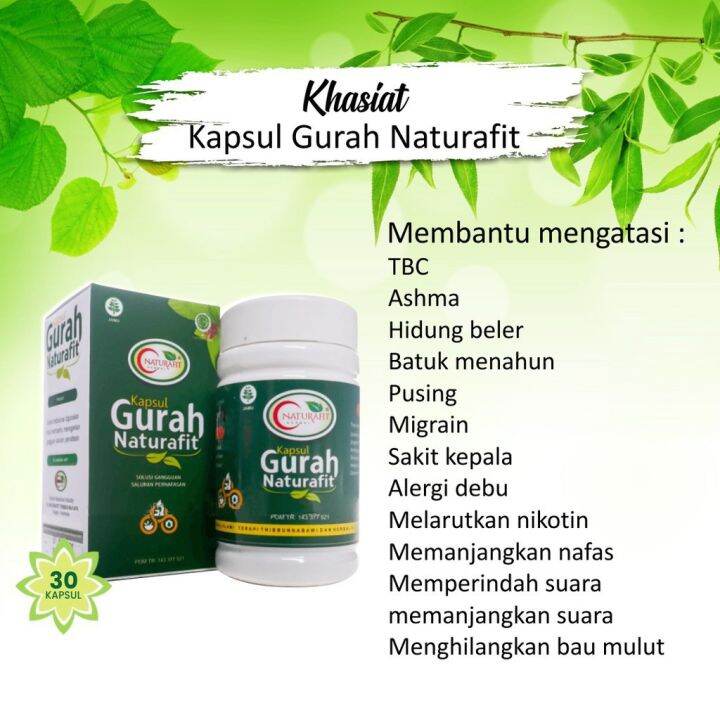 Kapsul Gurah Bronfit Naturafit Obat Gurah Gurah Original Botol