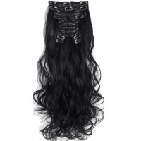 TOPREETY Synthetic Hair Heat Resistant Body Wave Clip in Hair Extensions 1208 Wig  Hair Extensions  Pads