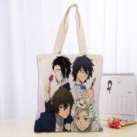 Bungou Stray Dogs Tote Bag Women Canvas Fabric Bags Eco Reusable Shopping Bags Traveling Beach Casual Useful Shoulder Bag