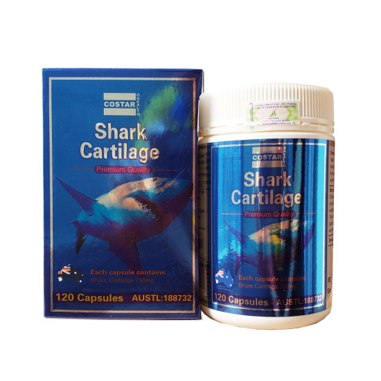 Sụn vi cá mập costar blue shark cartilage 750mg úc hỗ trợ xương khớp 120 - ảnh sản phẩm 1