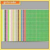 GOTORADE หลากสี สติ๊กเกอร์ลายจุด วงกลมวงกลม 1/4ค่ะ ป้ายลายจุด รอบการเข้ารหัส กาวในตัว ออฟฟิศสำหรับทำงาน