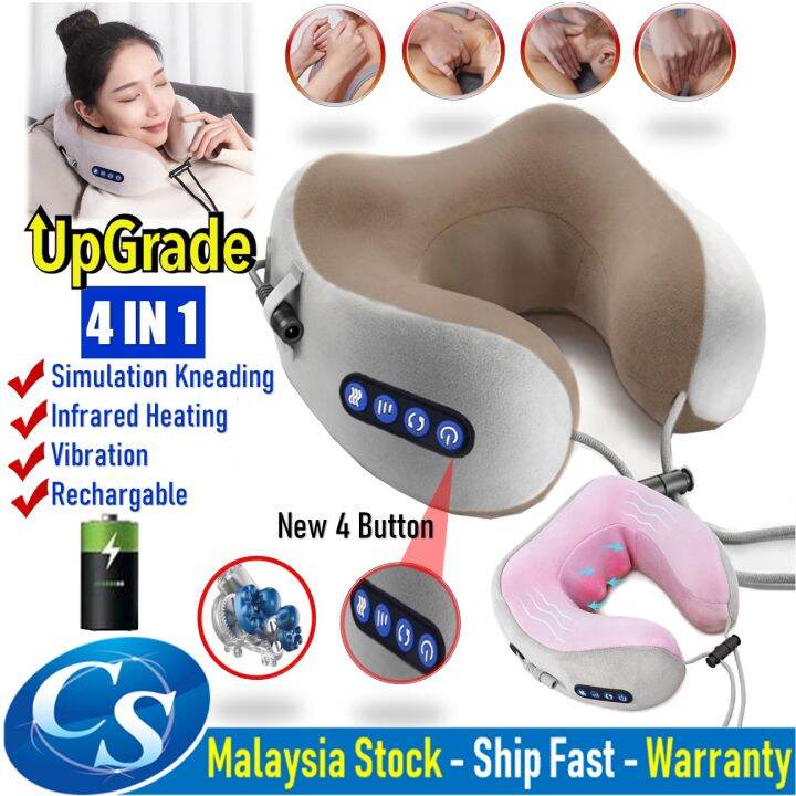 Total Pillow Massage U Neck Relax And Rest Travel pillow Travel Neck Pillow Massager Portable U