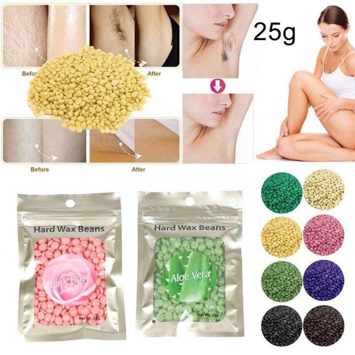 【cw】 10 Colors Hard Wax Beans Hair Removal Sensitive Facial Legs Armpit