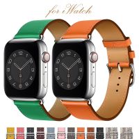 [ladies jewelry]ห่วงหนังแท้สำหรับ Apple Watch Band 45มม. 44มม. สายกีฬา Single Tour Band สำหรับ Apple Watch 42มม. 41มม. IWatch 7 4 5 6 Se 3