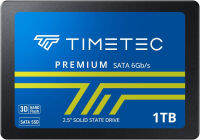 Timetec 1TB SSD 3D NAND TLC SATA III 6Gb/s 2.5 Inch 7mm (0.28") 800TBW Read Speed Up to 550 MB/s SLC Cache Performance Boost Internal Solid State Drive for PC Computer Desktop and Laptop (1TB) 1TB 2.5 inch SATA TLC