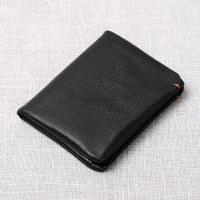 Slim Mens Wallet Genuine Leather Casual Small Purse Credit Business Card Holder Wallet Bifold Mini Money Bag Coin Purse NUPUGOO