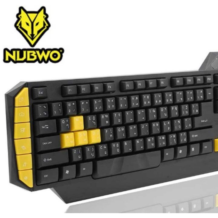 nubwo-usb-gaming-keyboard-รุ่น-magnum-nk-07-black-yellow