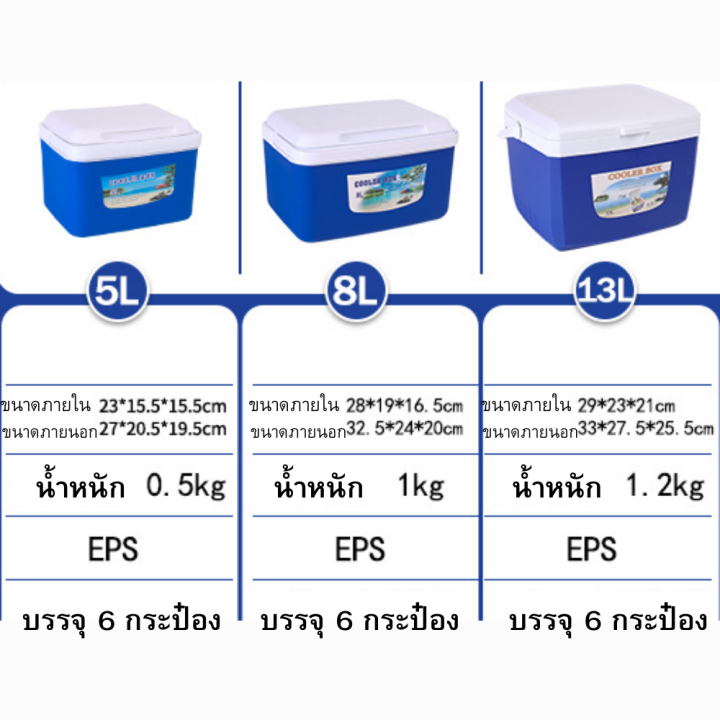 boutique-กระติกน้ำแข็ง-ถังน้ำแข็ง-ฟรีน้ำแข็ง-8-ห่อ-ice-pack-2-อัน-กระติกเก็บความเย็น-กระติกน้ำปิคนิค-ถังแช่น้ำแข็ง-เก็บความร้อน-เย็น-ความจุ-5-8-13ลิตร-ice-bucket