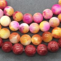 Botswana Agate Chalcedony Beads ลูกปัดโมราบอตสวานาโมราหินรอบ 4-16 มม. พลอยหลวม Spacer DIY