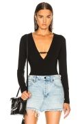 ALEXANDER WANG Stretch Jersey Bra Strap Detail Bodysuit 160 chính hãng