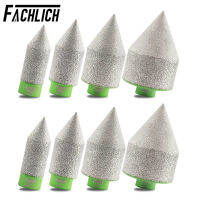 FACHLICH 1Pc Dia20253550มม. Diamond Milling Finger Bits Chamfer Taper Diamond Crown กระเบื้องควอตซ์หินแกรนิตหินอ่อนบดรู