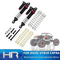 HR ชิ้นส่วนโลหะแรงดันลบโช๊คอัพ80มิลลิเมตรสำหรับ AXIAL UTB18 CAPRA 118 RC รูปแบบการควบคุมระยะไกลรถ Carwler อุปกรณ์เสริม