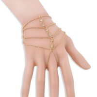 COD Women Multi Chain Tassel celet Hand Harness Jewelry