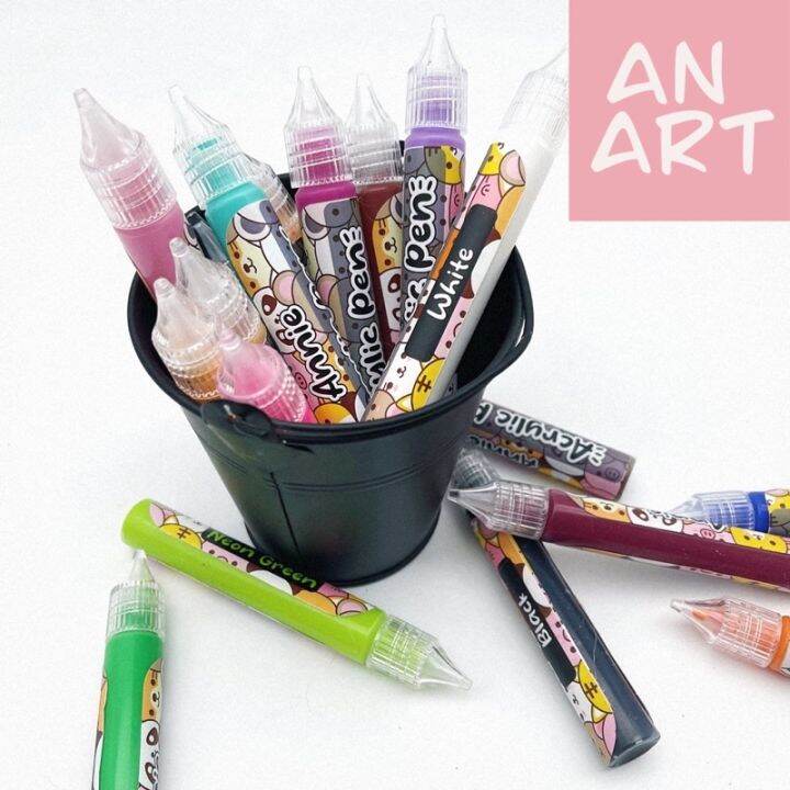 Bút acrylic ANNIE vẽ vải, vẽ tranh canvas - Bảng màu 1 | Lazada.vn Bút Acrylic Annie Vẽ Vải, Vẽ Tranh Canvas - Bảng Màu 1 | Lazada.Vn