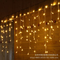 Cross-Border Lighting Chain led Curtain Ice Strip Light Engineering Lighting Star Light Room Decoration Starry Light