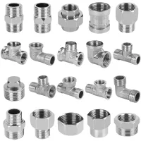 1/2 3/4 BSP Female Male Thread Tee Type Reducing 201Stainless Steel Elbow Butt Joint Adapter Adapter Coupler Plumbing Fittings