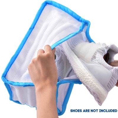 Home Mesh Washing Machine Cleaning Bathroom Portable Full Protective Polyester Zipper Closure Laundry Anti Deformation Storage Shoe Wash Bag