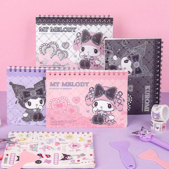 Kawaii Sanrio A5 Notebook Kuromi My Melody Anime School Supplies Diary ...