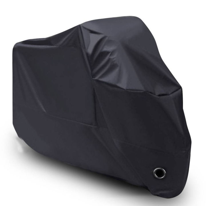 ผ้าคลุมมอเตอร์ไซค์-honda-cbx-400-สีดำ-รุ่นเนื้อผ้าหนา-ผ้าคลุมรถมอตอร์ไซค์-motorcycle-cover-thick-black-color