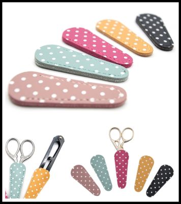 【YF】 2021 New Embroidery Scissors Sheath Cover PU Leather Barber Hairdressing Shears Holster