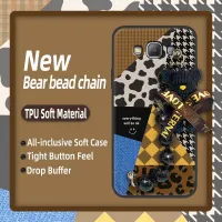 Little Bear Bracelet Solid color Phone Case For Samsung Galaxy A5/SM-A500F Skin feel silicone Bear bracelet Simplicity