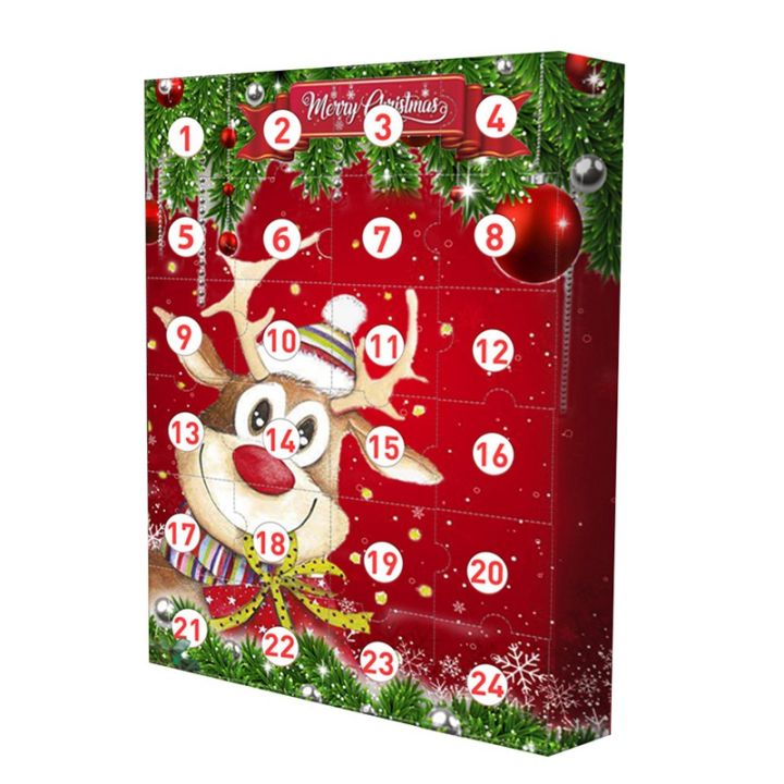 Cute 24pcs Mini Christmas Ornaments Advent Calendar