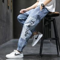 CODhuanglan212 2022 Spring Autumn Jeans Mens Trousers Elastic Waist Large Size Trendy Casual Jeans Seluar Jeans Lelaki