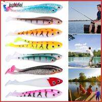 JUZHUFEI 5pcs มินโนว สีสัน รอกตกปลา 71mm T Tail Wobblers ซิลิโคน ล่อเหยื่อ หนอน เหยื่อตกปลานุ่ม จิ๊กเบท