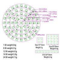 หลอดไฟวงแหวน RGB LED 1 3 4 7 8 9 Bits LEDs WS2812 5050 RGB LED พร้อมวงแหวนไดร์เวอร์สําหรับ Arduino Diy