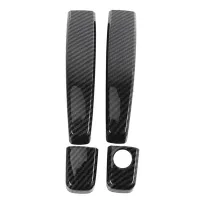 Car Carbon Fiber Door Handle Cover Trim for Opel Tigra B 2004-2009 Car Stickers