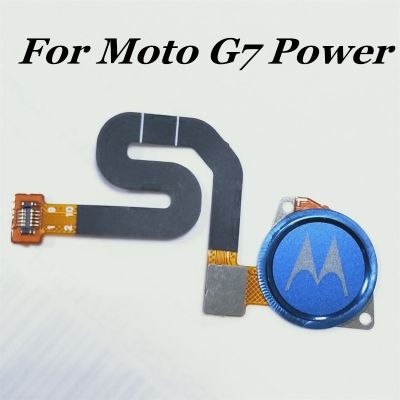 【CW】 Original For Moto G7 Power Home Finger Reader Fingerprint Touch ID Sensor Return Key Button Flex Cable for g7 power