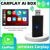 LF ready stock อะแดปเตอร์แบบมีสายและอะแดปเตอร์ไร้สายสำหรับ carplay USB Plug &amp; Play ดองเกิลไร้สายสำหรับ iPhone Bluetooth-อุปกรณ์เสริมสำหรับรถยนต์