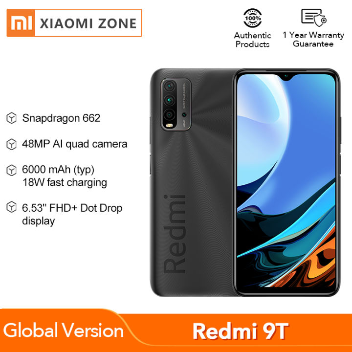 NEW ARRIVAL】Global Version Xiaomi Redmi 9T 4GB 64GB / 128G