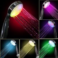 ∋∏♕ 7 Color Handheld Home Bath Rainbow Changing LED Shower Head Bathroom Showerheads Bathroom Products