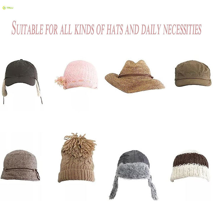 10ชิ้นชั้นวางหมวกผนังออกแบบหมวกเรียบง่ายที่แขวนหมวกยึดมั่นไม่เจาะสำหรับหมวกเบสบอล