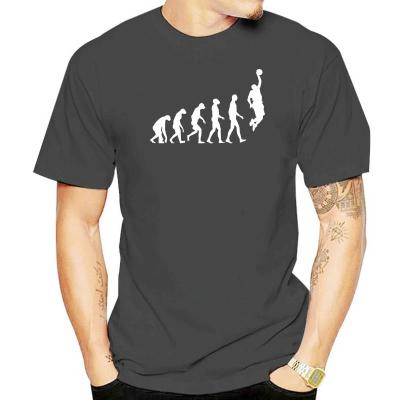 Men T-Shirt Men Clothing Plus Size The Evolution of basketballer Print Tees Short Sleeve O-Neck